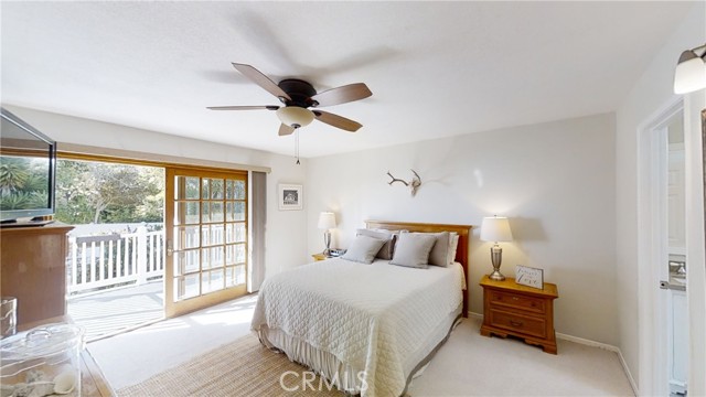 The Master Bedroom has a private balcony.