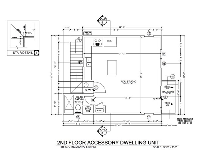 ADU Floorplan Rendering