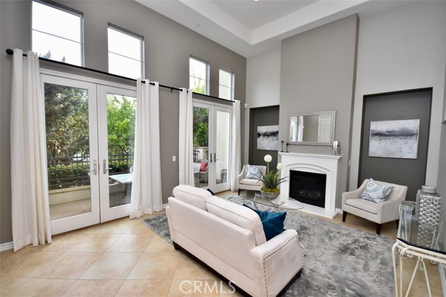 French Doors lead to private front patio