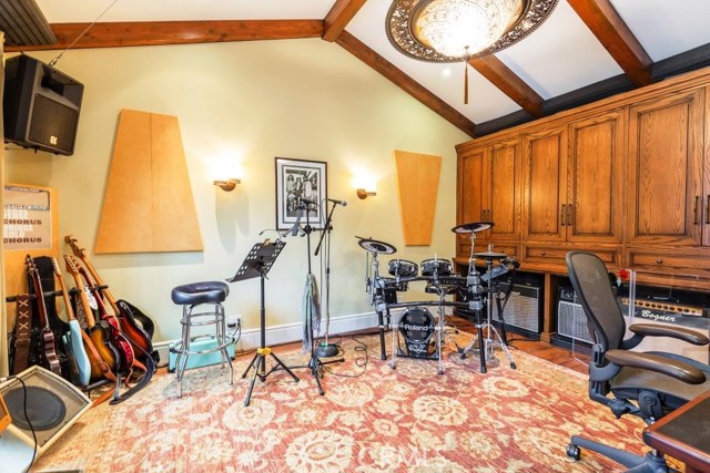 Fully soundproofed home recording studio; equipment not included in sale.