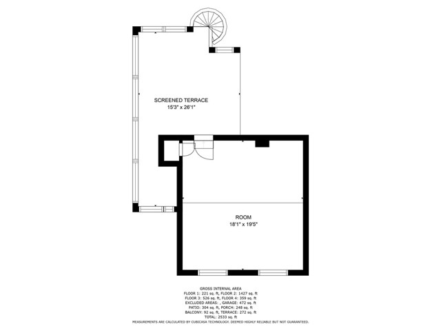 Floorplan of Top Floor