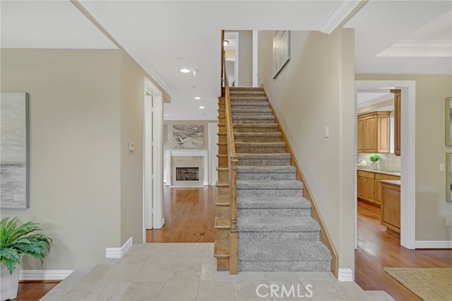 Stairs leading to bedrooms upstairs