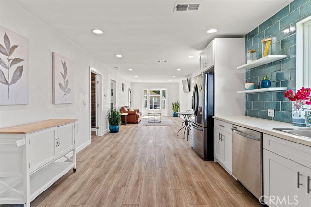 Dining area and kitchen