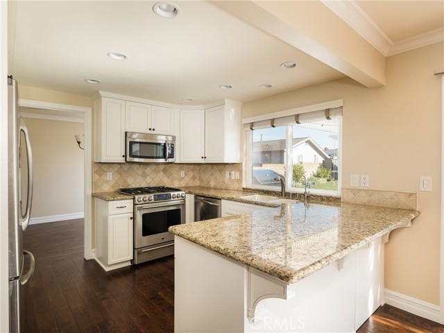Kitchen looking towards the backyard