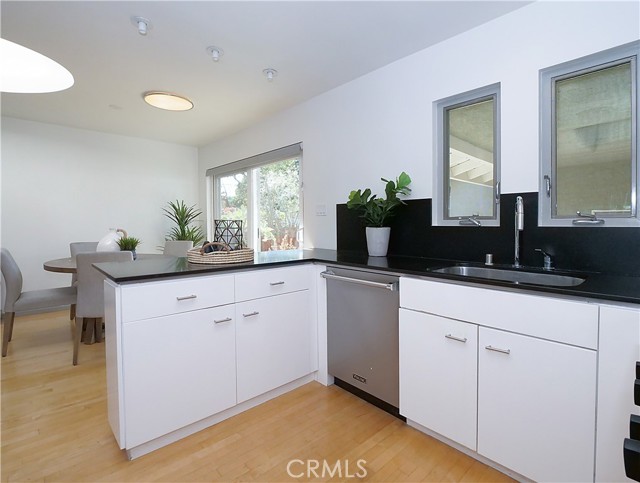 Kitchen to dining area view