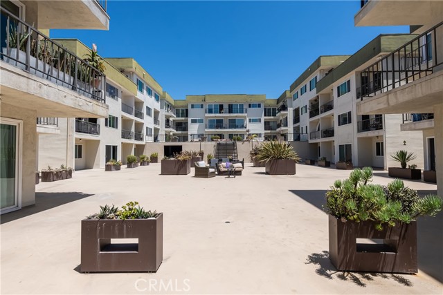 Interior courtyard with lots of lounging areas