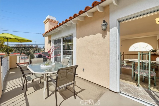 Spacious deck off living and dining areas