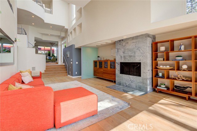 Living Room with Fireplace