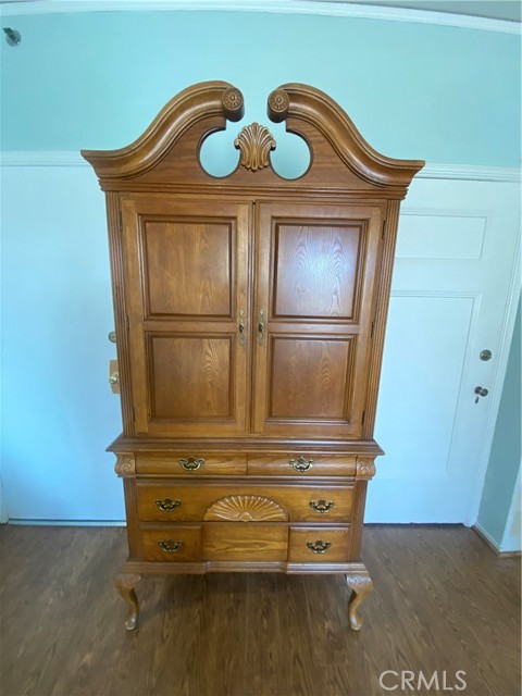 Armoire with great drawer and storage space.