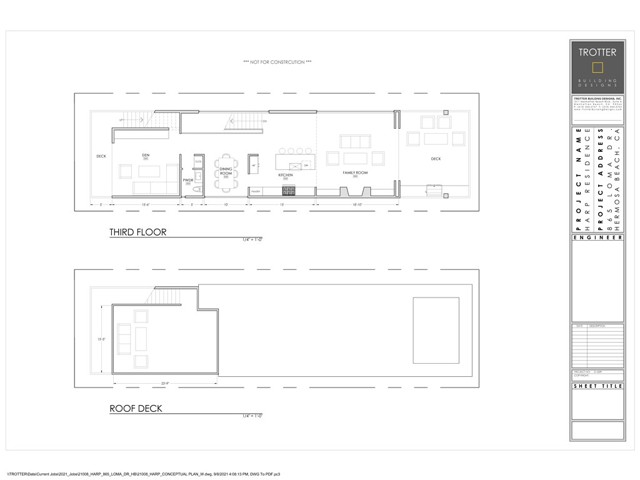 Preliminary plans to build a Single Family Residence.