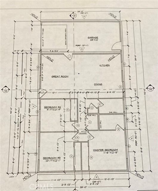 Floor plan of home with dimensions