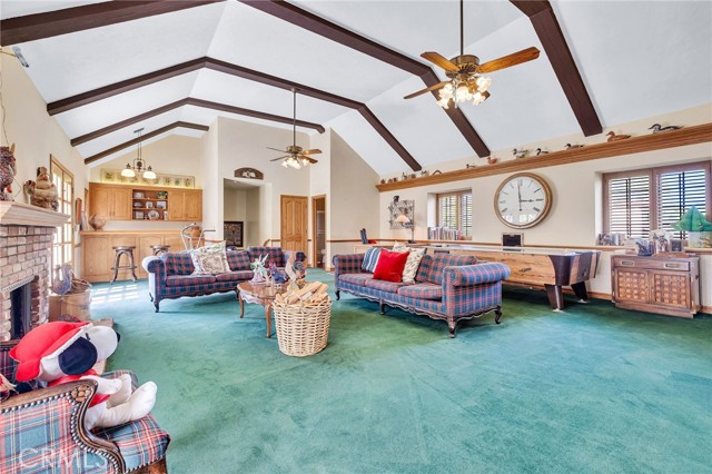 On the north end is the huge family/bonus room.