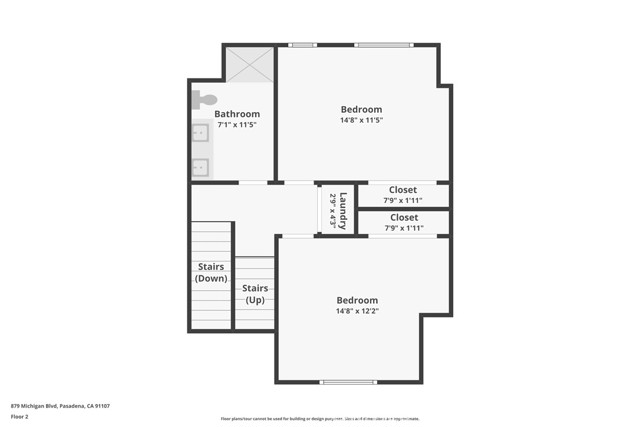 Detail Gallery Image 49 of 51 For 879 Michigan Bld #K,  Pasadena,  CA 91107 - 3 Beds | 2/1 Baths