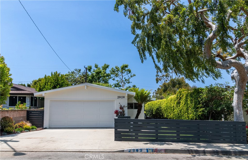 Welcome to 2909 Palm Avenue, an adorable beach bungalow in what is an undisputed A+ location in the heart of the coveted Manhattan Beach Tree Section. The 1,488 square feet home, sits on a 4,641 square foot flat lot. As you step inside, you'll be greeted by the warmth of the original hardwood floors that extend throughout the entire home and exude classic Bungalow Charm. The great room features a vaulted ceiling with exposed beams, large skylights and tons of natural light creating an open California vibey atmosphere. You will find the original open floor plan with kitchen/living/dining flowing seamlessly to create a space that you can truly LIVE in. Spread out on the entire West Side of this home when you open the sliding glass doors off the dining room to an extremely private good-sized backyard with a large patio for hosting summer barbecues or enjoying a quiet morning coffee. Just in time for summer, you won't have any trouble seeing yourself and your closest friends & family embracing this indoor/outdoor living. Another major attraction is the tree lined block which you can enjoy from your large fenced-in front yard, a perk of this incredible flat lot. Embrace the Southern California coastal lifestyle - You're close to shopping, restaurants, and just minutes from Downtown Manhattan Beach. 
Don't miss this is a rare opportunity to own in the Manhattan Beach tree section. Live in it as is (because it's perfect already) or put your own touch on it and increase your investment immediately!