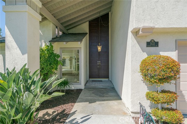 Tall Double wide front door w/picture window