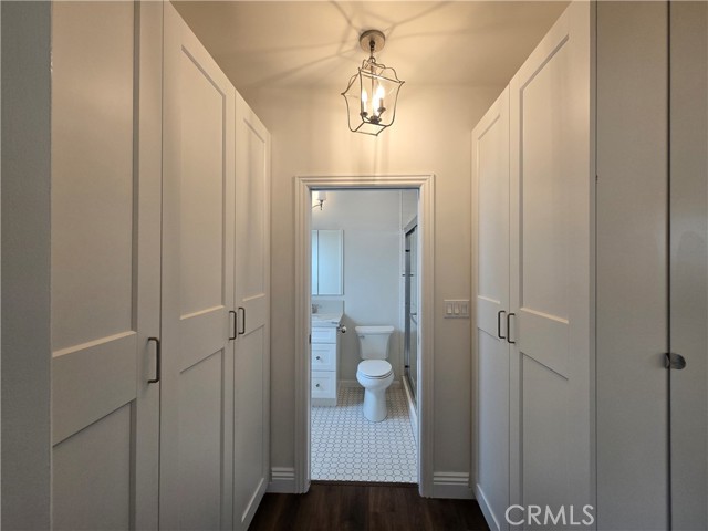 Storage for days in this primary closet.