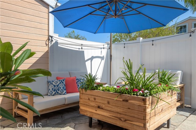 Patio for lazy afternoons or evening cocktails