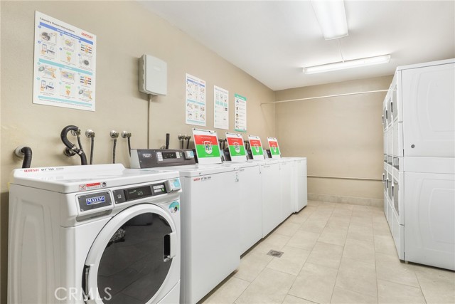 one of a few laundry rooms.