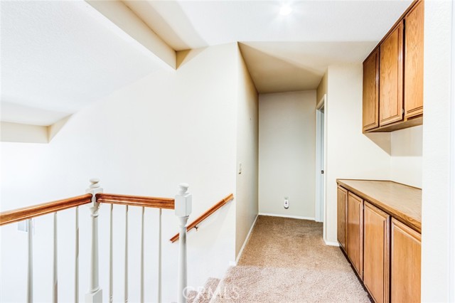 Hallway with extra cabinet storage