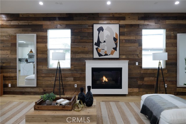 Central Fireplace Anchors the Open Floor Plan