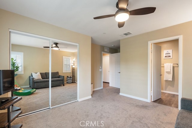 Large closet in the ground floor primary bedroom