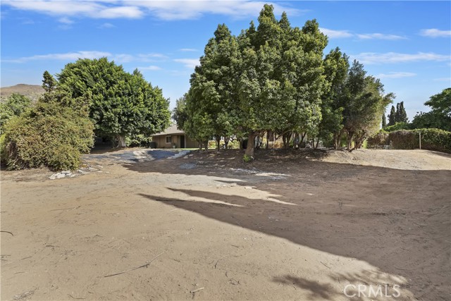 View from barn and side gate to back of property