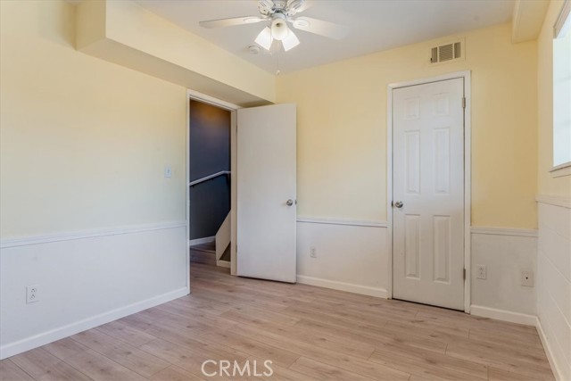 Bedroom looking into hallway