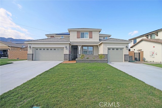 15916 Wibert Drive Fontana, California Stunning Luxury Living in the highly desirable Shady Trails!!
Masterfully designed estate home where every upgrade has been carefully selected & crafted. This home embodies 4,122 Sq. Ft of living space and sits on a prime 10,722 Sq. Ft lot with a fully customized 3-car garage. Next Generation of Living concept for a luxury lifestyle
The Next-generation Suite with private entrance has a Kitchenette, 2 Bed and 1 Full Bath common area and a single car garage, all features you could want in a separate space designed for comfortable and Independent Living. Both Homes Master & Suite, The main home has an unbelievable floor plan. All Open with high ceilings. The gourmet kitchen is upgraded with custom cabinets, granite countertops and stainless steel appliances, walk-in pantry and a spacious area for a dining table. The master suite is breathtaking with views galore and huge closets and a spectacular master bath. The back yard is fully color custom pavered patio very unique and perfect for family entertaining. The flexibility to connect with the family in the Studio house without losing your privacy!