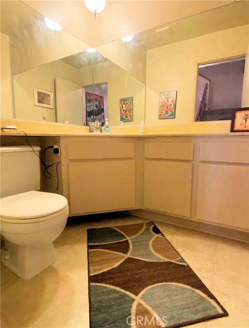 Guest bathroom on second level