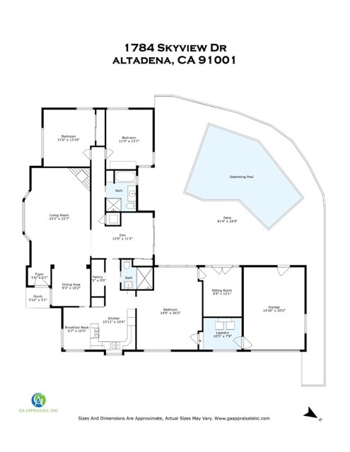 Detail Gallery Image 34 of 36 For 1784 Skyview Dr, Altadena,  CA 91001 - 3 Beds | 2 Baths
