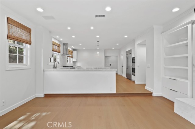 Family room off kitchen