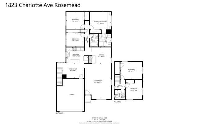 Floor plan (Bottom & top)