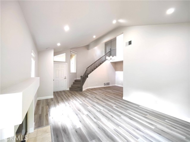 Living Room Opens to Dining Area