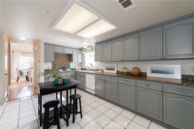 Kitchen with additional space for family dining