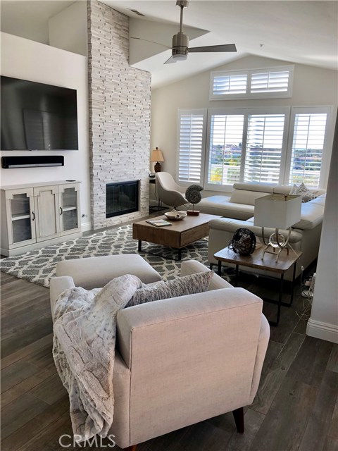 Wonderful entertaining area with custom fireplace, brand new flat screen furniture and direct ocean views with huge outdoor patio, spa and balcony!