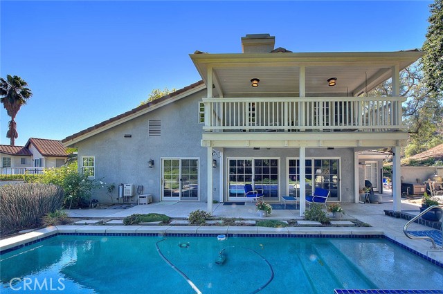 Master balcony and pool