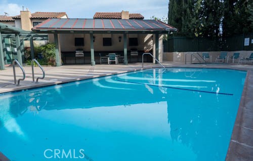 Gorgeous pool and barbecue/dining area.