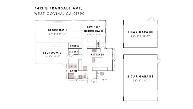 Detail Gallery Image 3 of 32 For 1412 S Frandale Ave, West Covina,  CA 91790 - 2 Beds | 1 Baths