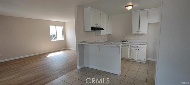 Kitchen and living room