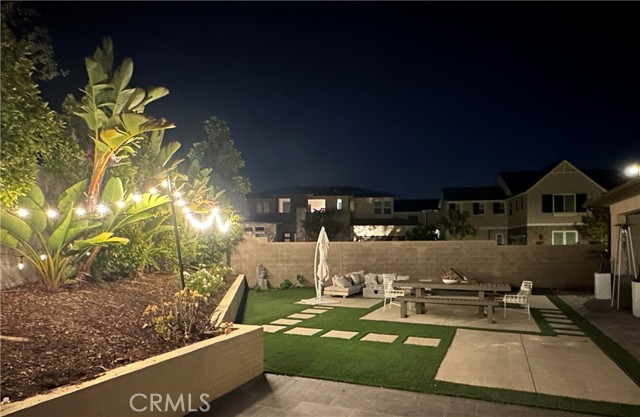 Garden nighttime
