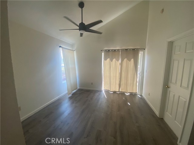 Dining area leads to rear deck.