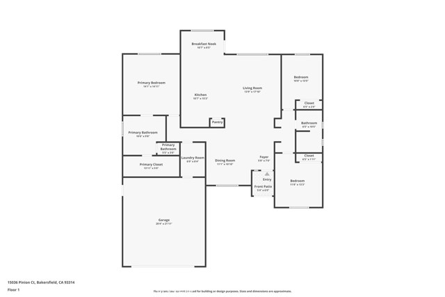 Detail Gallery Image 24 of 24 For 15036 Pinion Ct, Bakersfield,  CA 93314 - 3 Beds | 2 Baths