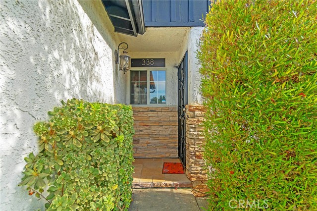 Inviting covered entryway