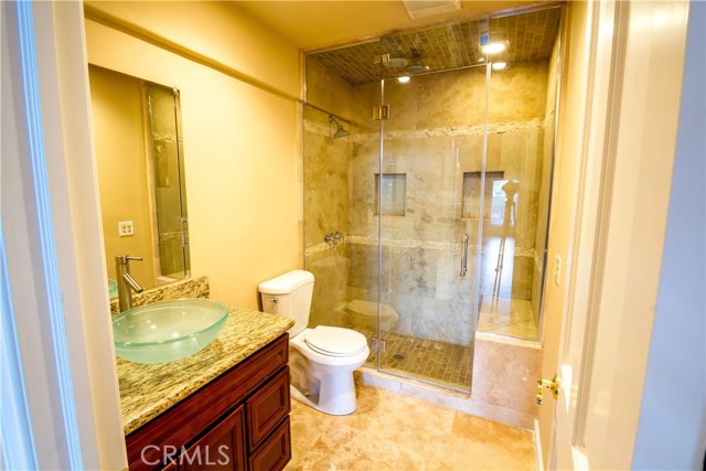 Shower and bath located off the main recreational room upstairs