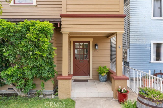 Freshly painted front of home.