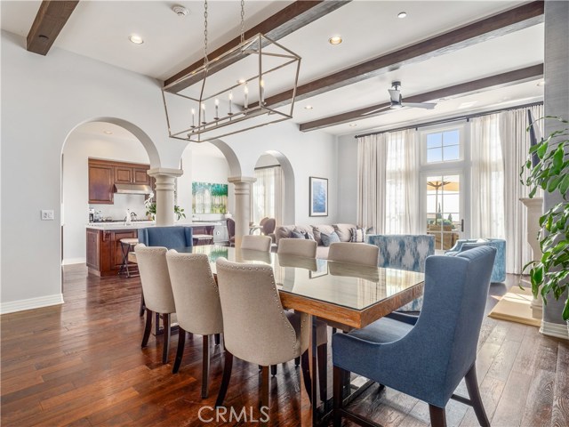 The dining area, great room and kitchen are open to allow for effortless entertaining