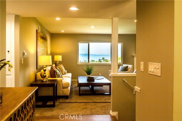 Entry hall looking toward the living room - and greeted by these views!