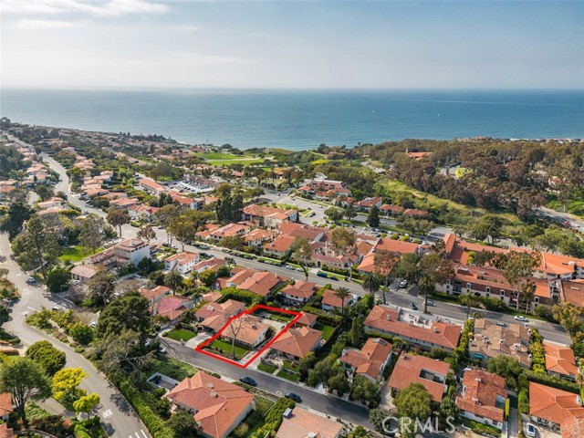 Areal View Facing Malaga Cove Plaza. Library to the Left