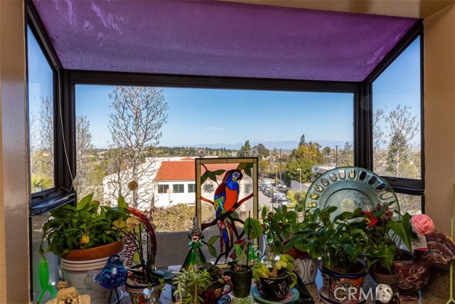 View of Santa Monica mountains from the kitchen