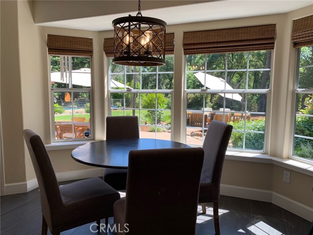 Informal Dining Area with View of Backyard